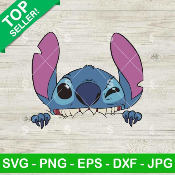 Disney Stitch Biting SVG